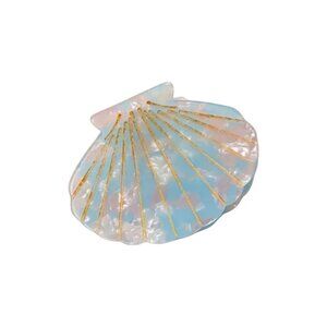PEARLOID SUMMER SEASHELL CLAW CLIP (BLUE)